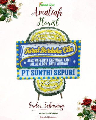 Papan Bunga Duka di Kamasi Satu